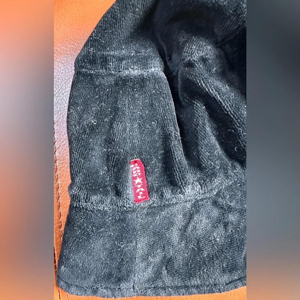 LADIES HARD TAIL Vintage Black Velour Floppy Bucket Hat